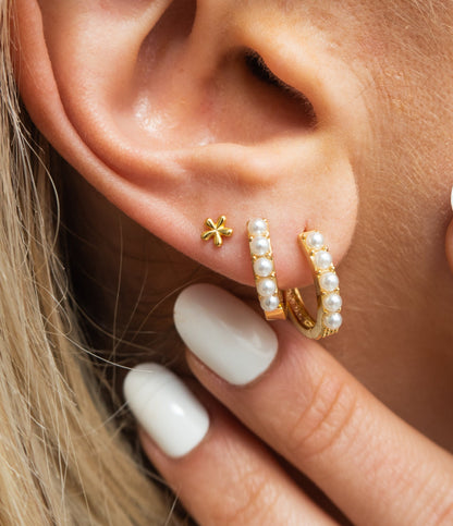 Monica - Mini Flores Pendientes