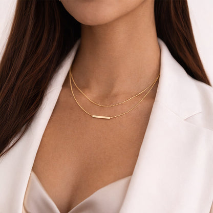 Vickie – Collar Minimalista en Capas con Estilo Chic